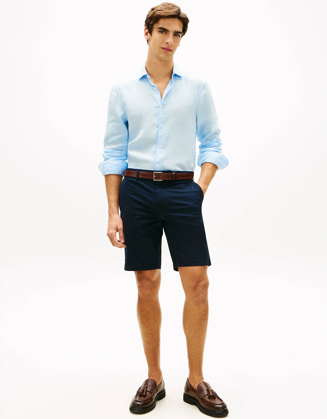 Denton 9.5 Inch Essential Mens Twill Shorts - Desert Sky