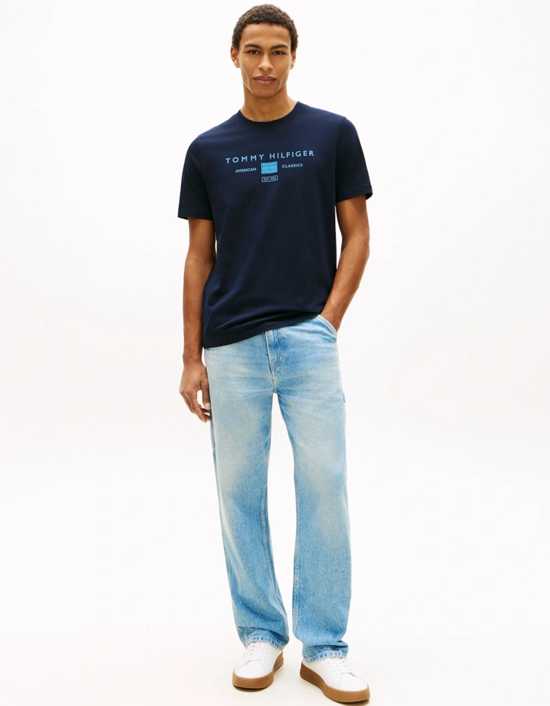 Brand Love Mono Stack Mens T-Shirt - Desert Sky