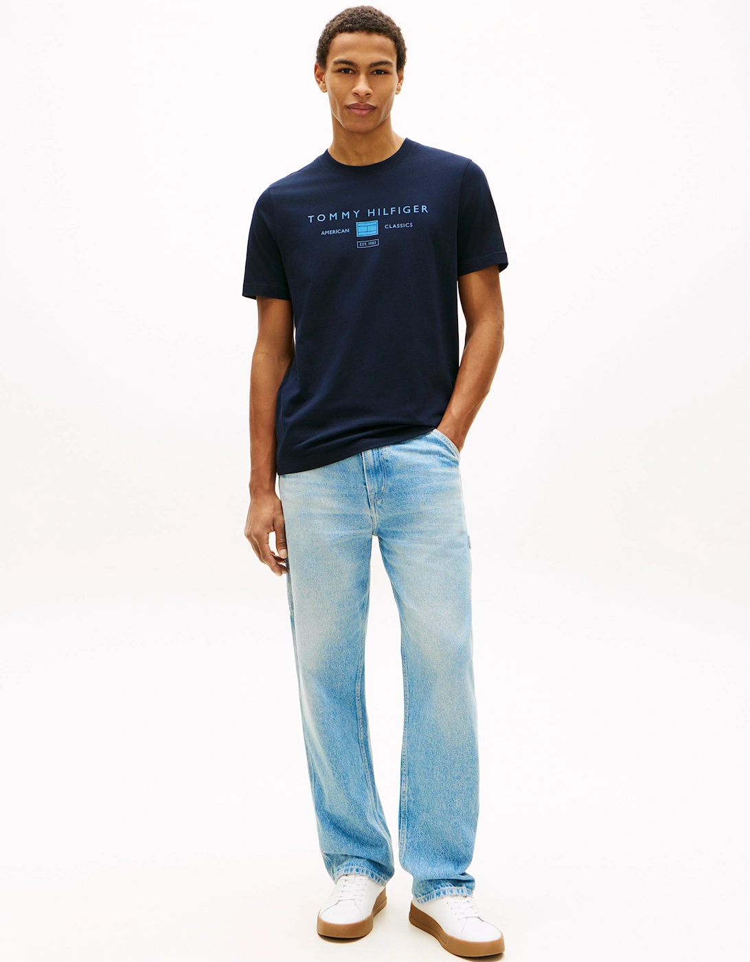 Brand Love Mono Stack Mens T-Shirt - Desert Sky