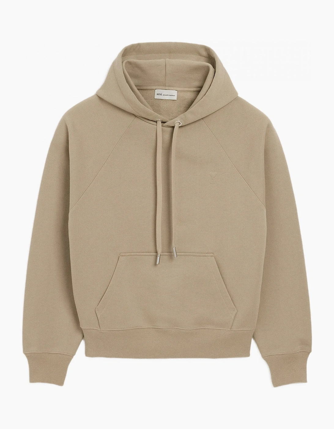 AMI Paris AMI Paris Men's Loopback ADC Hoodie Beige - Cream