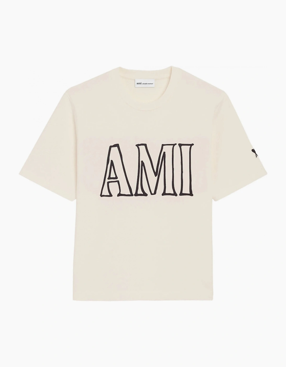 Boxy Graphic Print T-Shirt Cream, 6 of 5