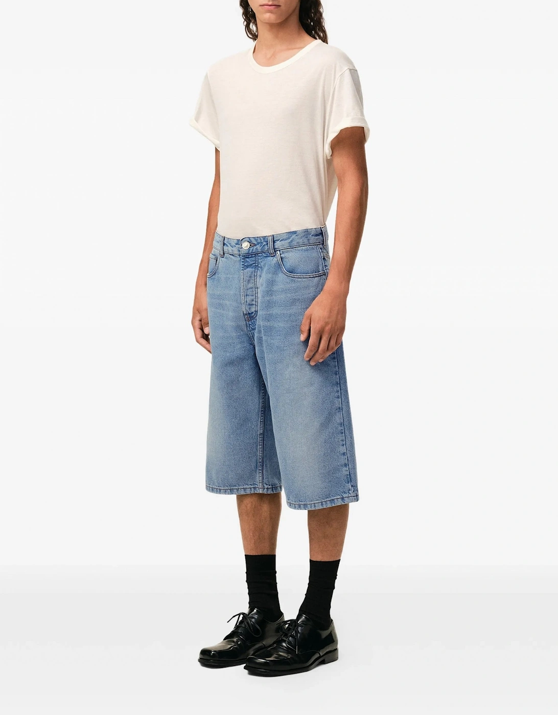 Denim Bermuda Shorts Blue