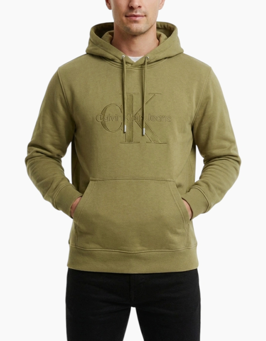 Calvin Klein Men's Green Hoodies Pullover Top  42 Xl