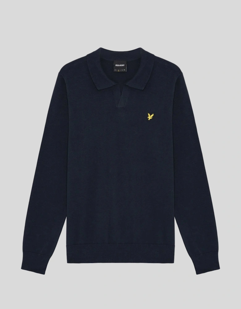 Cotton Polo-Collar Jumper