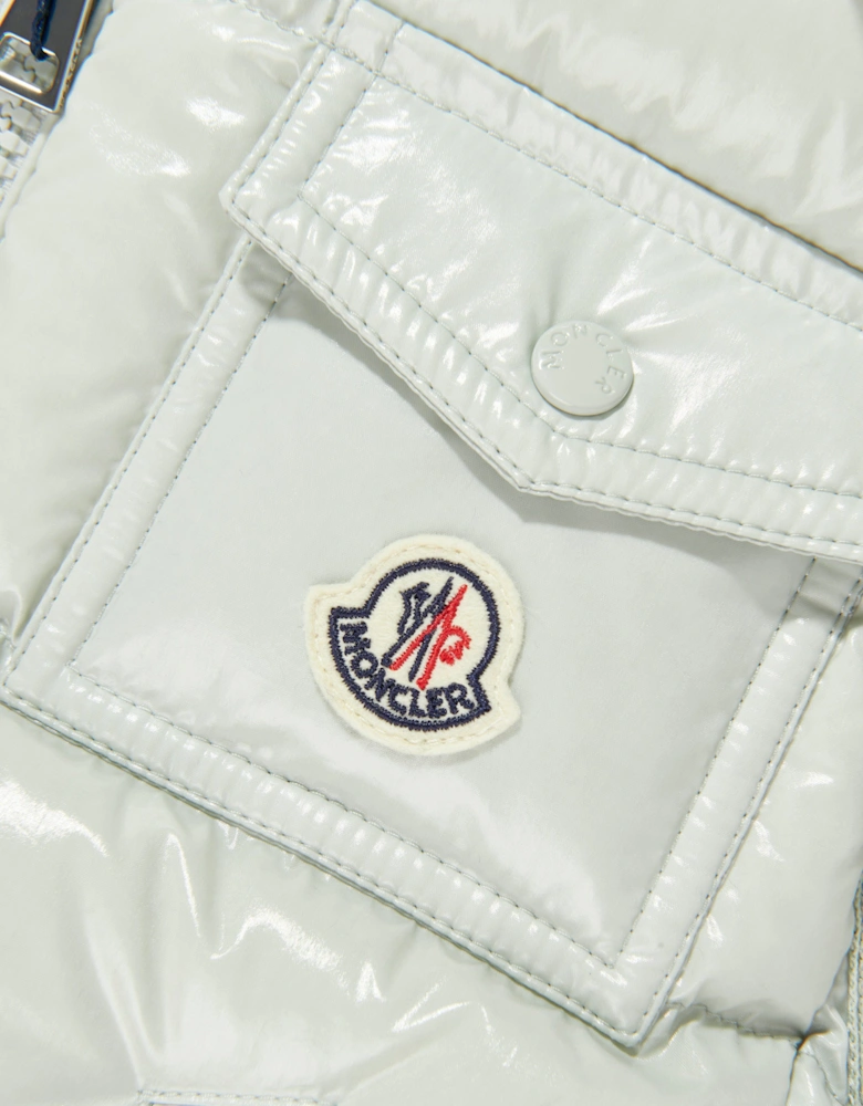 Moncler Enfant Girls Down Padded Kamile Gilet in Green