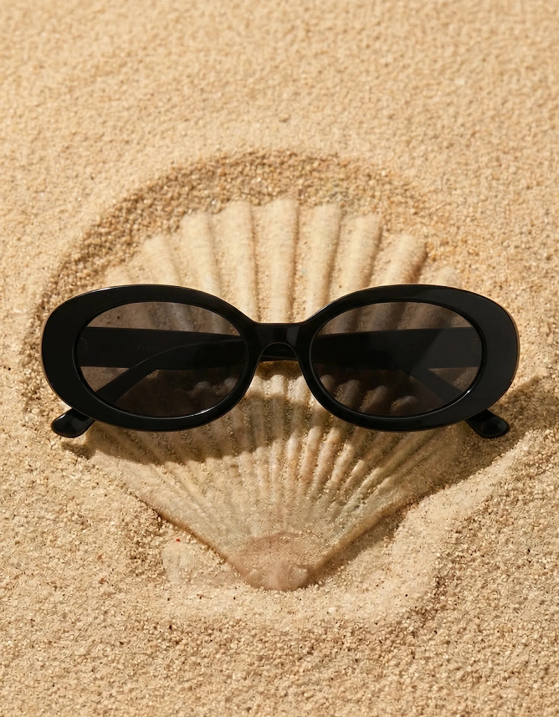 Oceanus x SOJOS Veronica Sunglasses Black