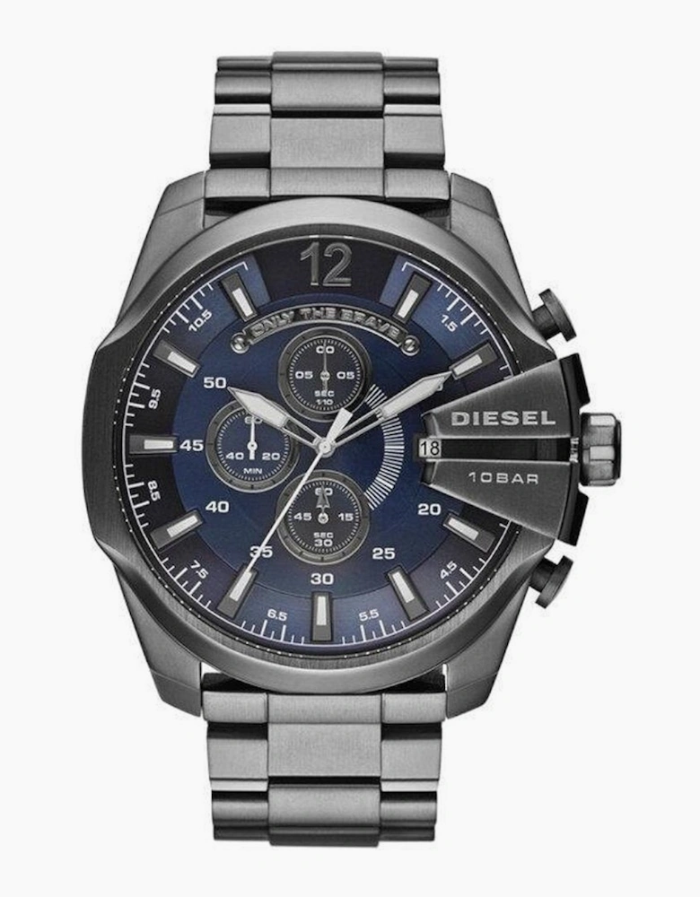 DZ4329 Mega Chief Chronograph Blue Dial Gunmetal Ion-plated Men's Watch
