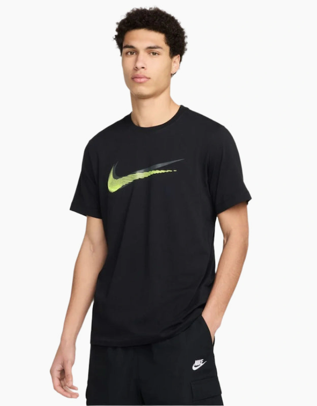 Nike Men's Black Spring T-Shirt /Neon  40 L