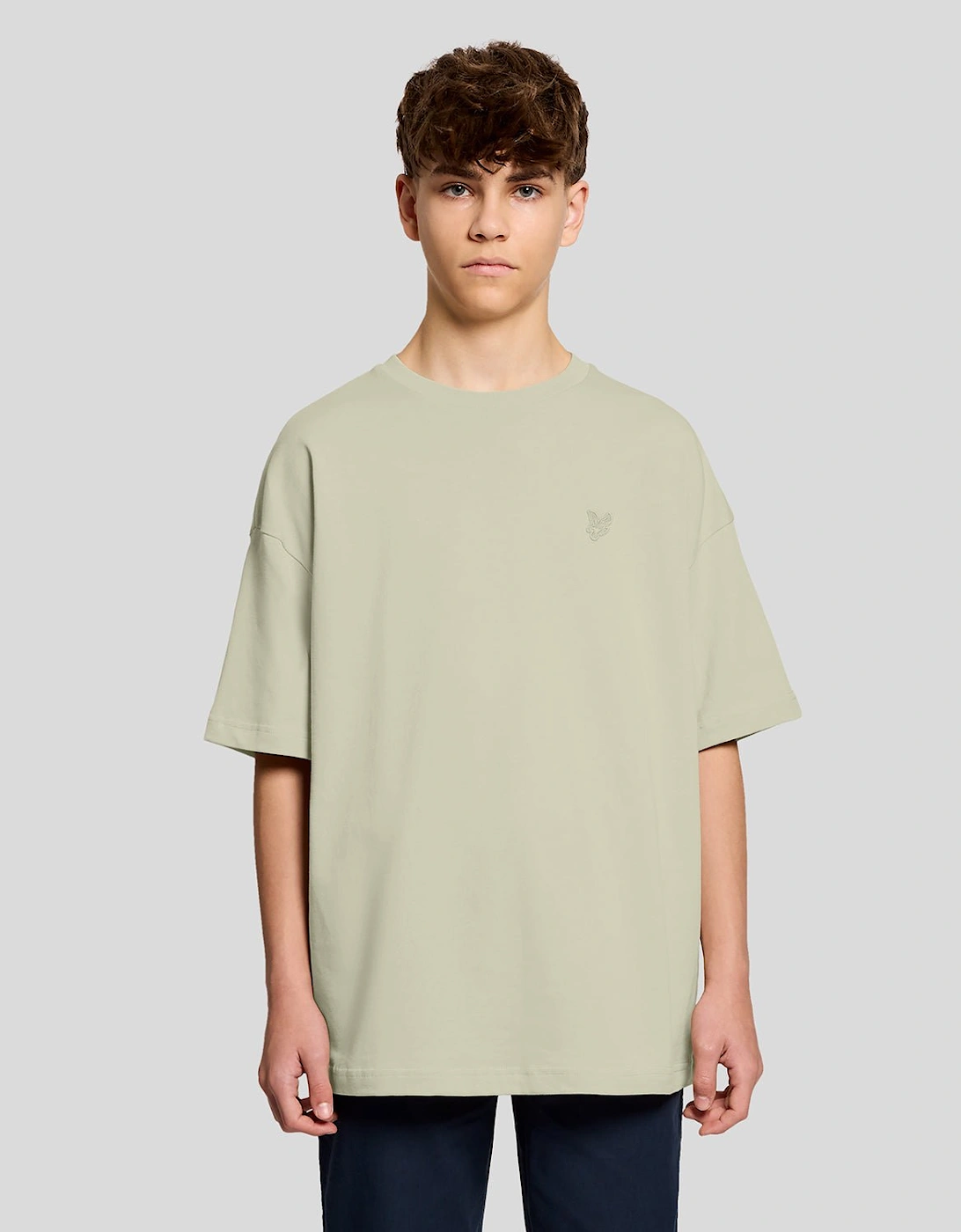 Lyle And Scott Boy's Heavy Weight Relaxed T-Shirt - Green - Size, 12 Years/13 Years