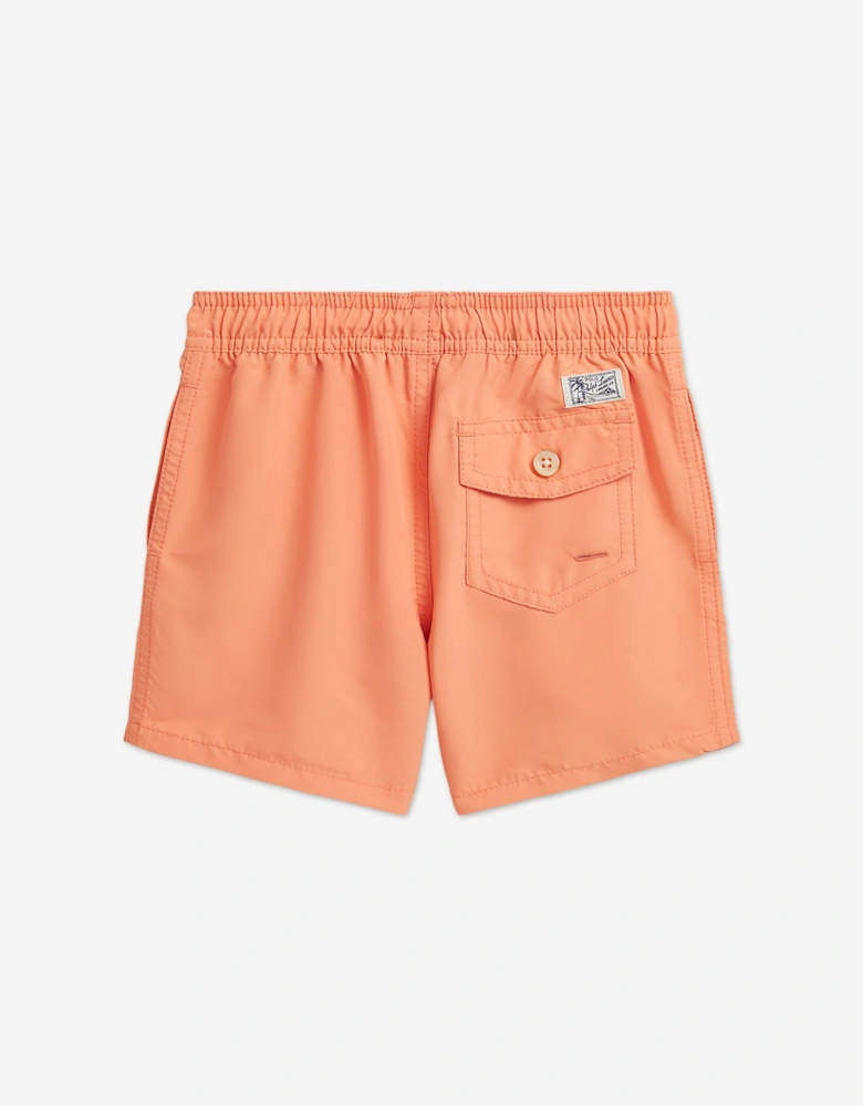 Boys Logo Swim Shorts in Orange