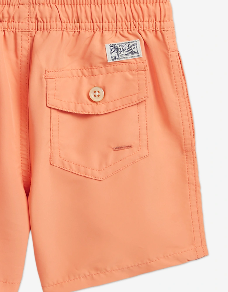 Boys Logo Swim Shorts in Orange