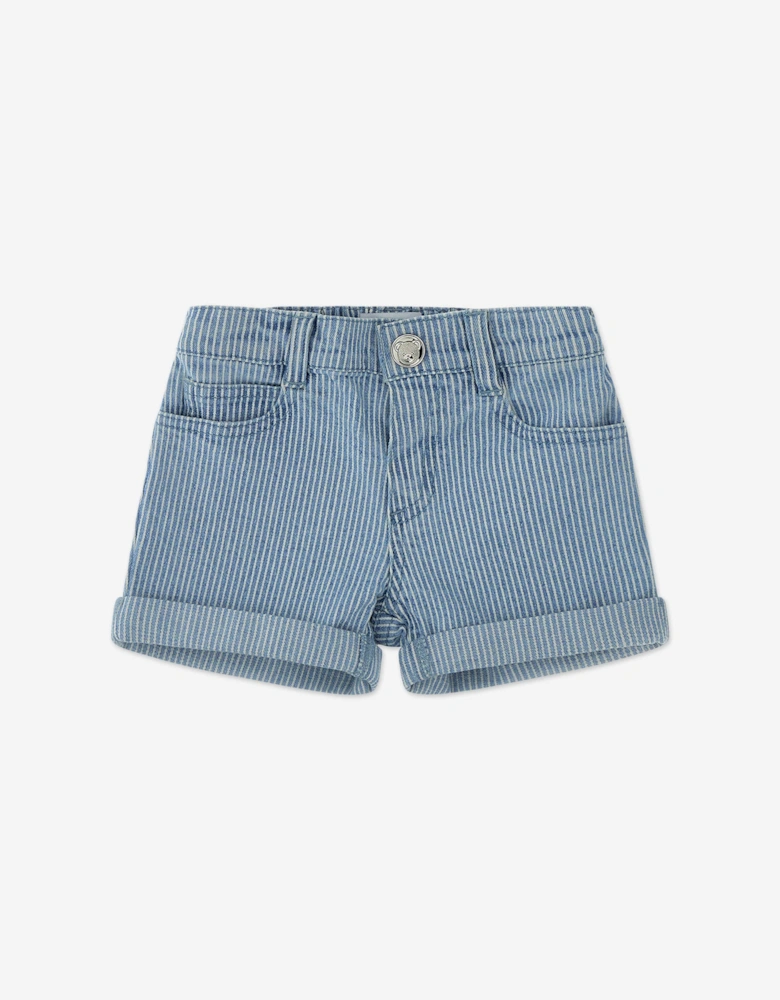 Baby Boys Bear Logo Short Set in Blue