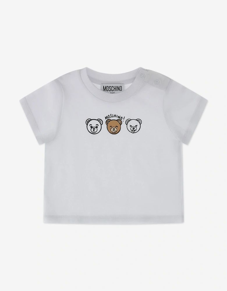 Baby Boys Bear Logo Short Set in Blue