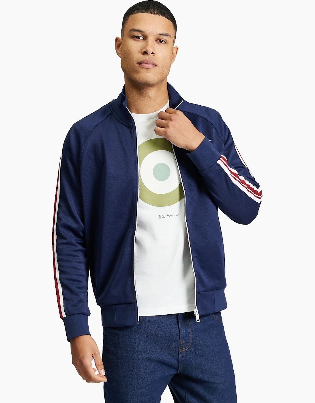 Mens House Tape Track Top Harrington Jacket, 2 of 1