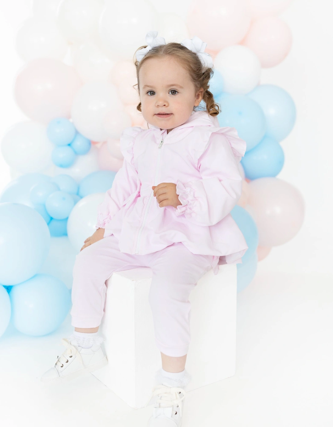 Girls Pale Pink Soft Cotton Summer Jacket