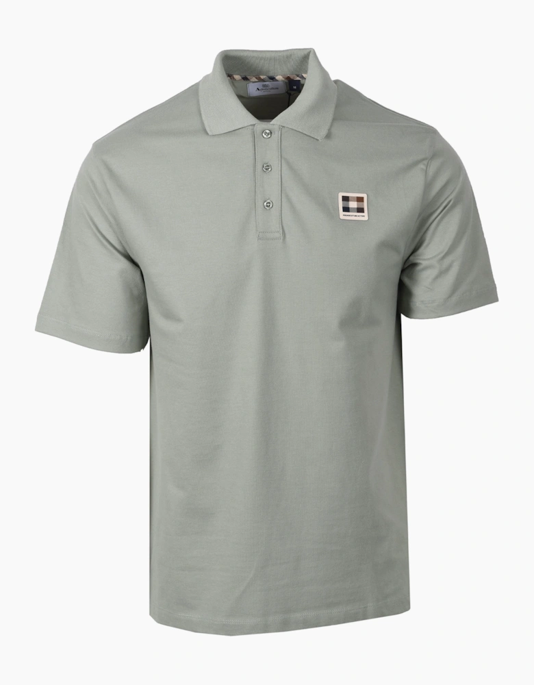 CHECK POLO SHIRT SALVIA