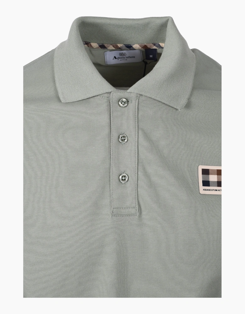 CHECK POLO SHIRT SALVIA