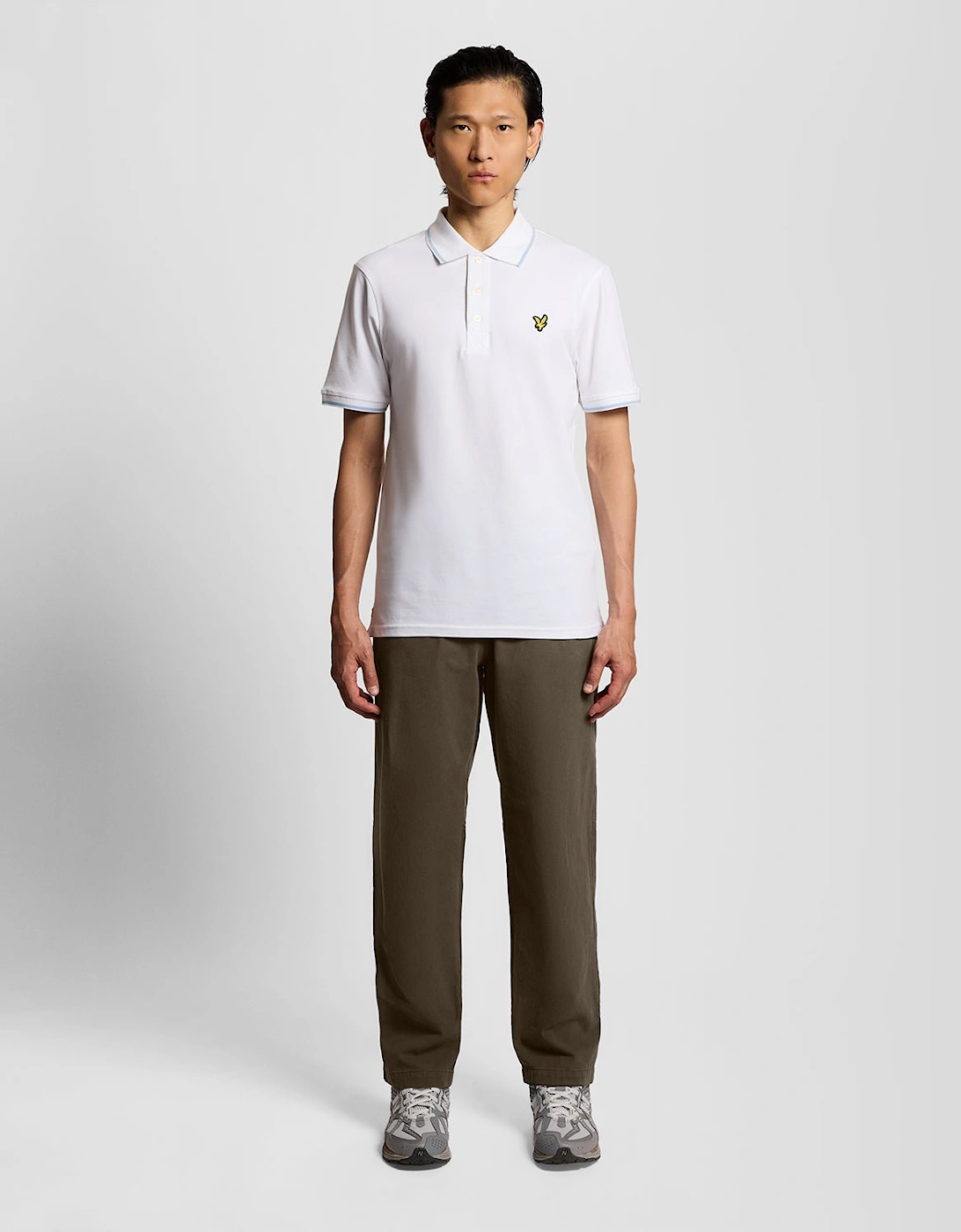 Lyle And Scott Men's Brown Washed Cotton Trousers - Size 38/39
