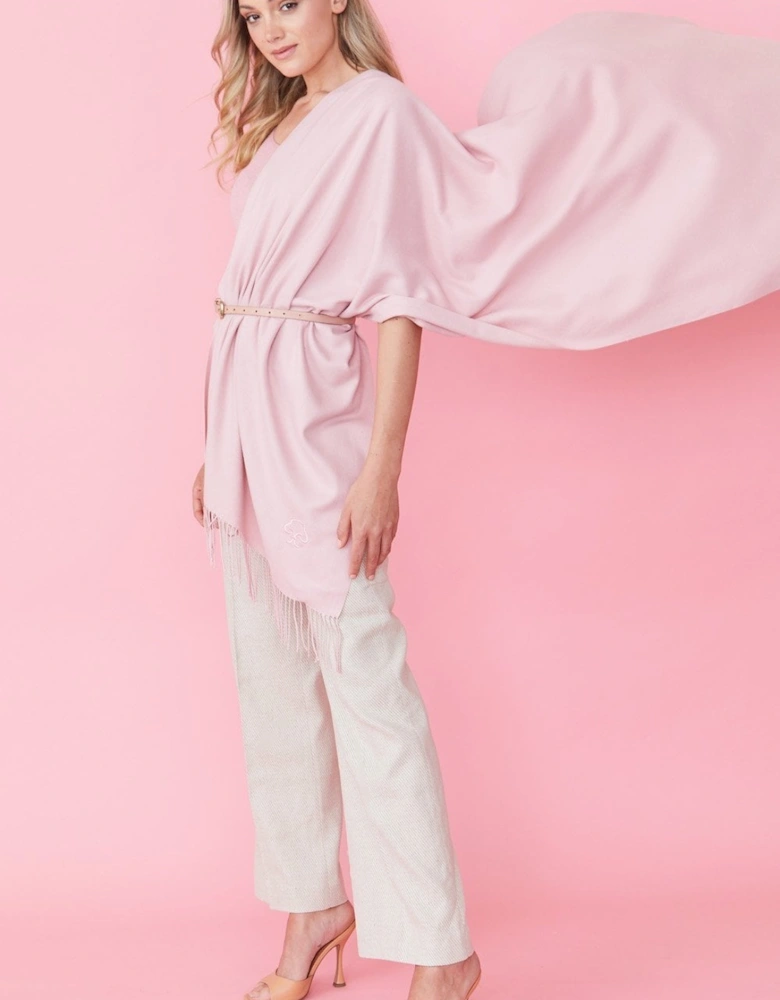 Pink Cashmere Blend Scarf