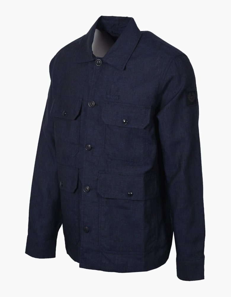 FORGE LINEN JACKET DARK INK