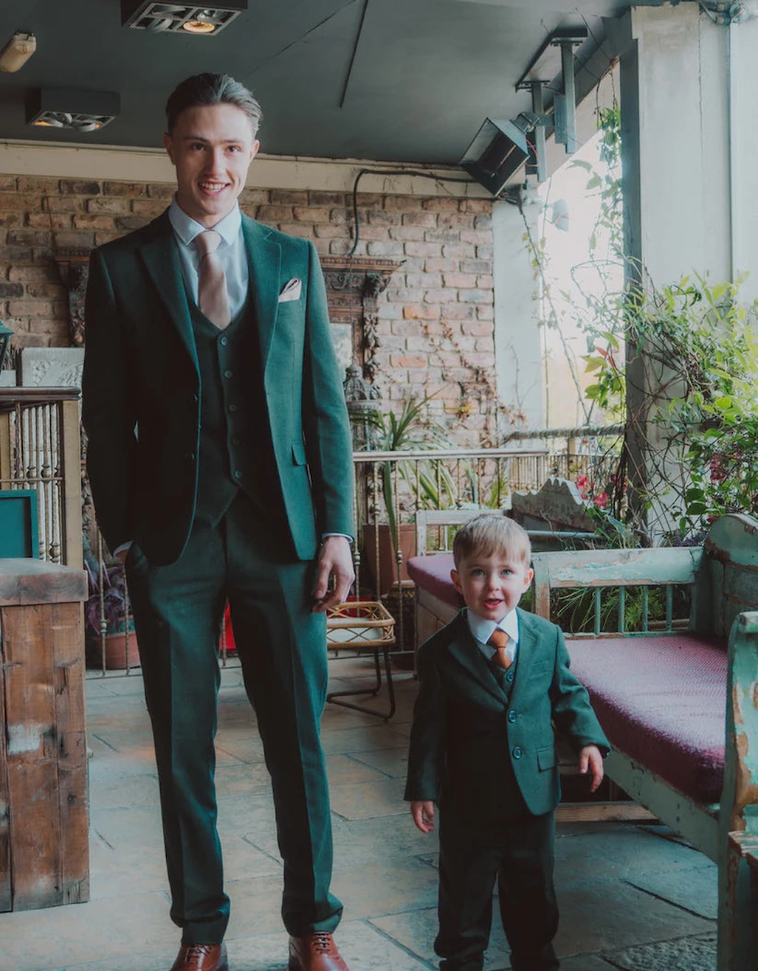 Attenborough Kids 3 Piece Tweed Suit - Olive Green, 2 of 1