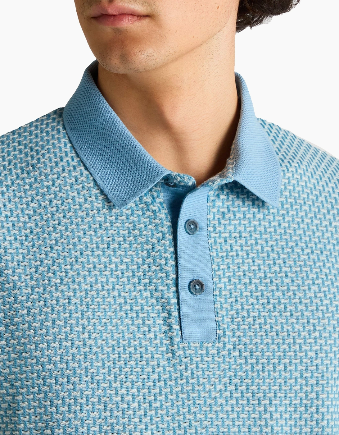 Short Sleeve polo shirt PALE BLUE