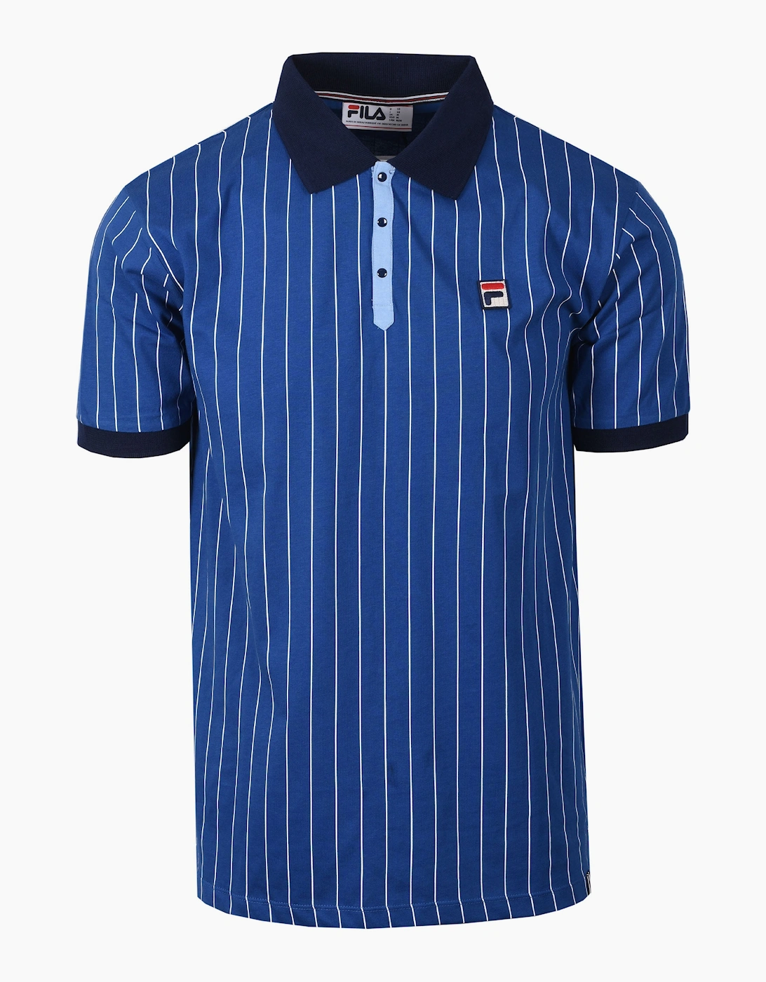 BB1 VINTAGE STRIPED POLO LIMOGES/WHITE/NAVY, 4 of 3