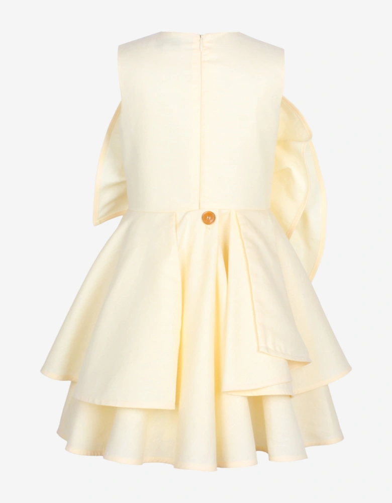Girls Merry Go Round Dress in Yellow