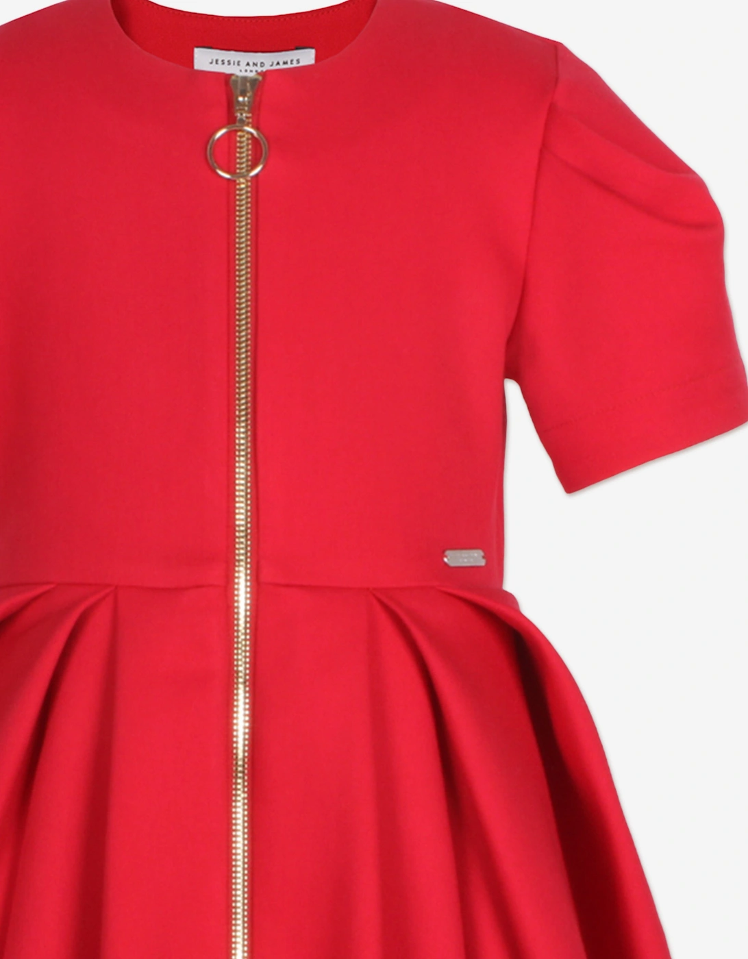 Girls Shape Dress in Red