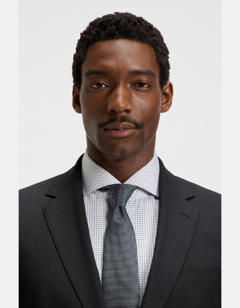 H-Huge-MM-224 Slim-Fit Jacket in Stretch Wool