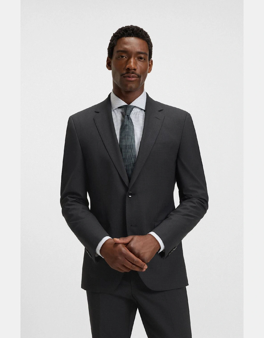 H-Huge-MM-224 Slim-Fit Jacket in Stretch Wool