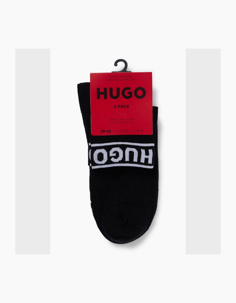 2 Pack of Logo Cuff Socks