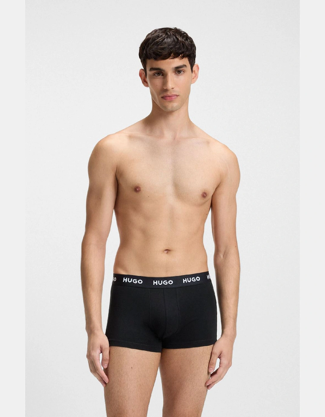 3 Pack of Logo Waistband Trunks