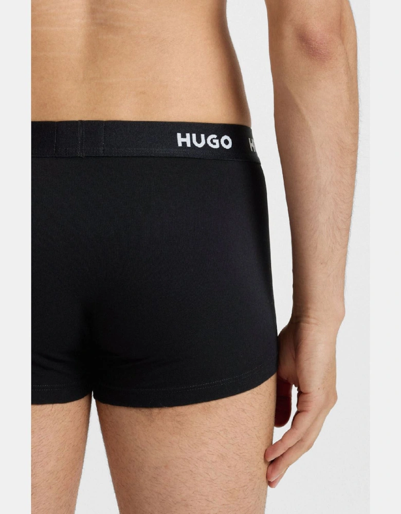 3 Pack of Logo Waistband Trunks