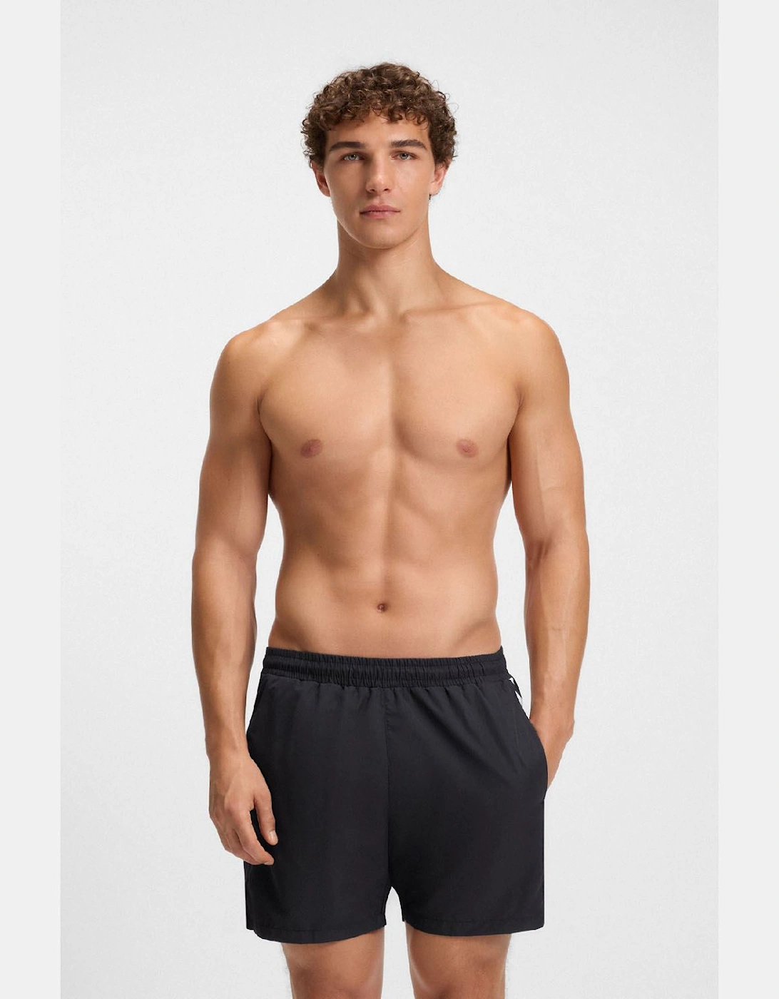 Dolphin Swim Shorts with Stripe and Logo