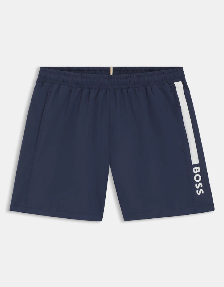 Dolphin Swim Shorts with Stripe and Logo