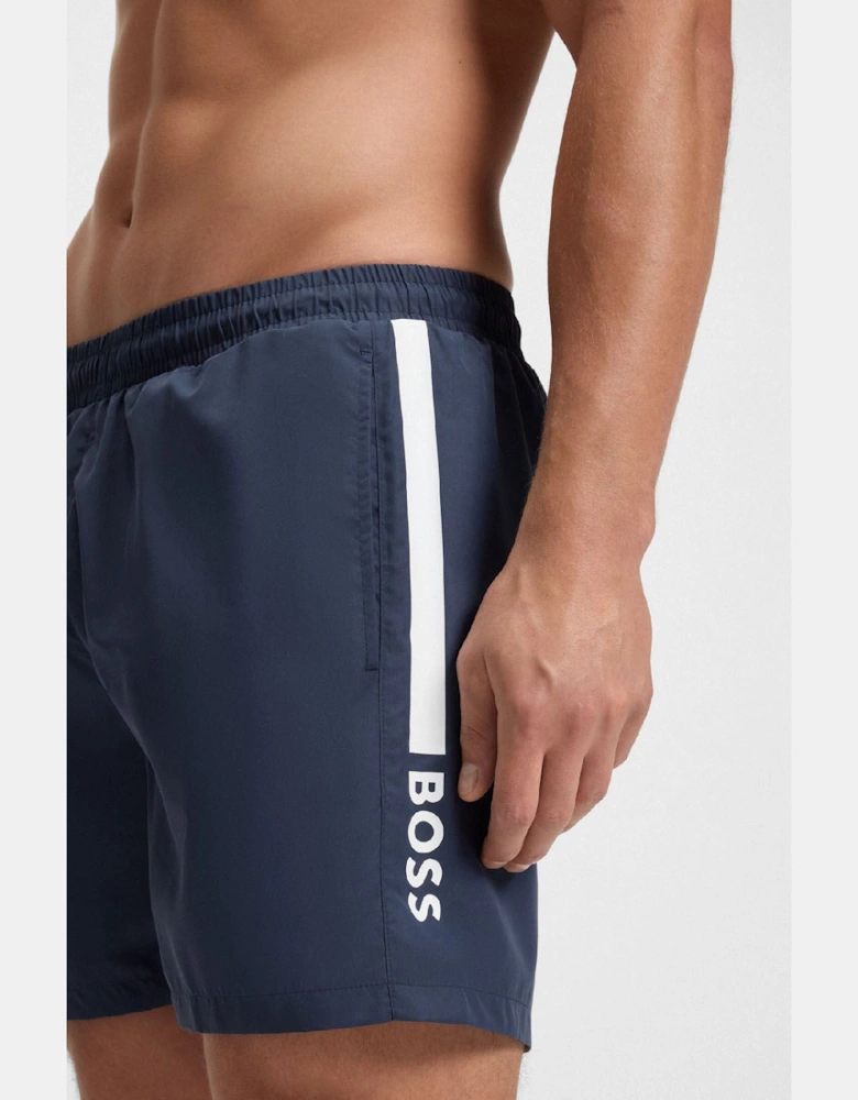 Dolphin Swim Shorts with Stripe and Logo