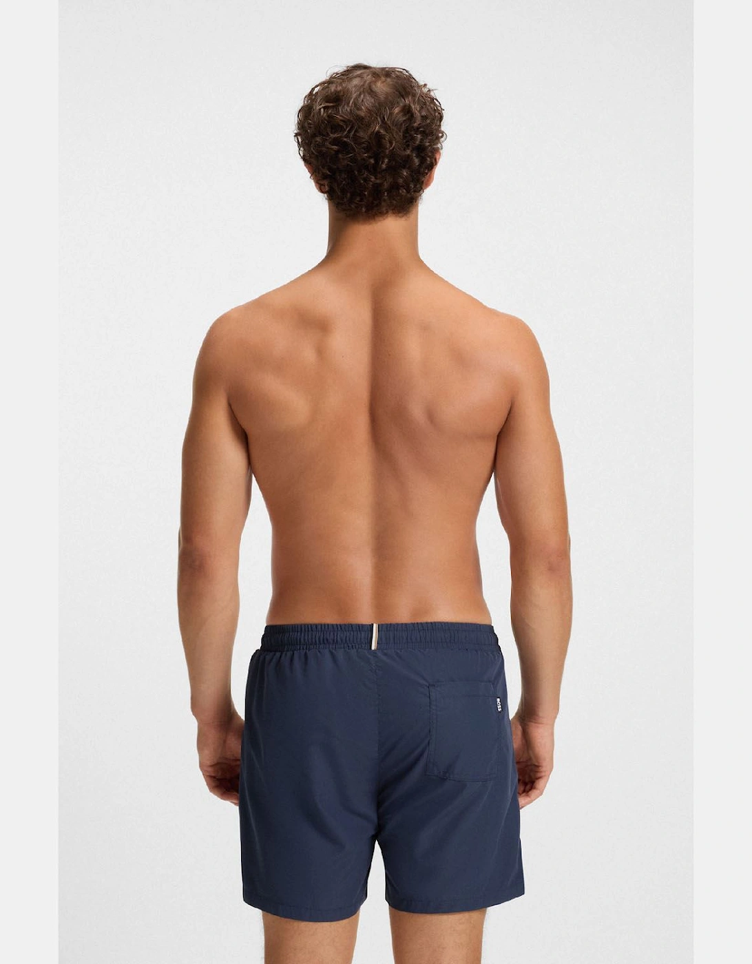 Dolphin Swim Shorts with Stripe and Logo