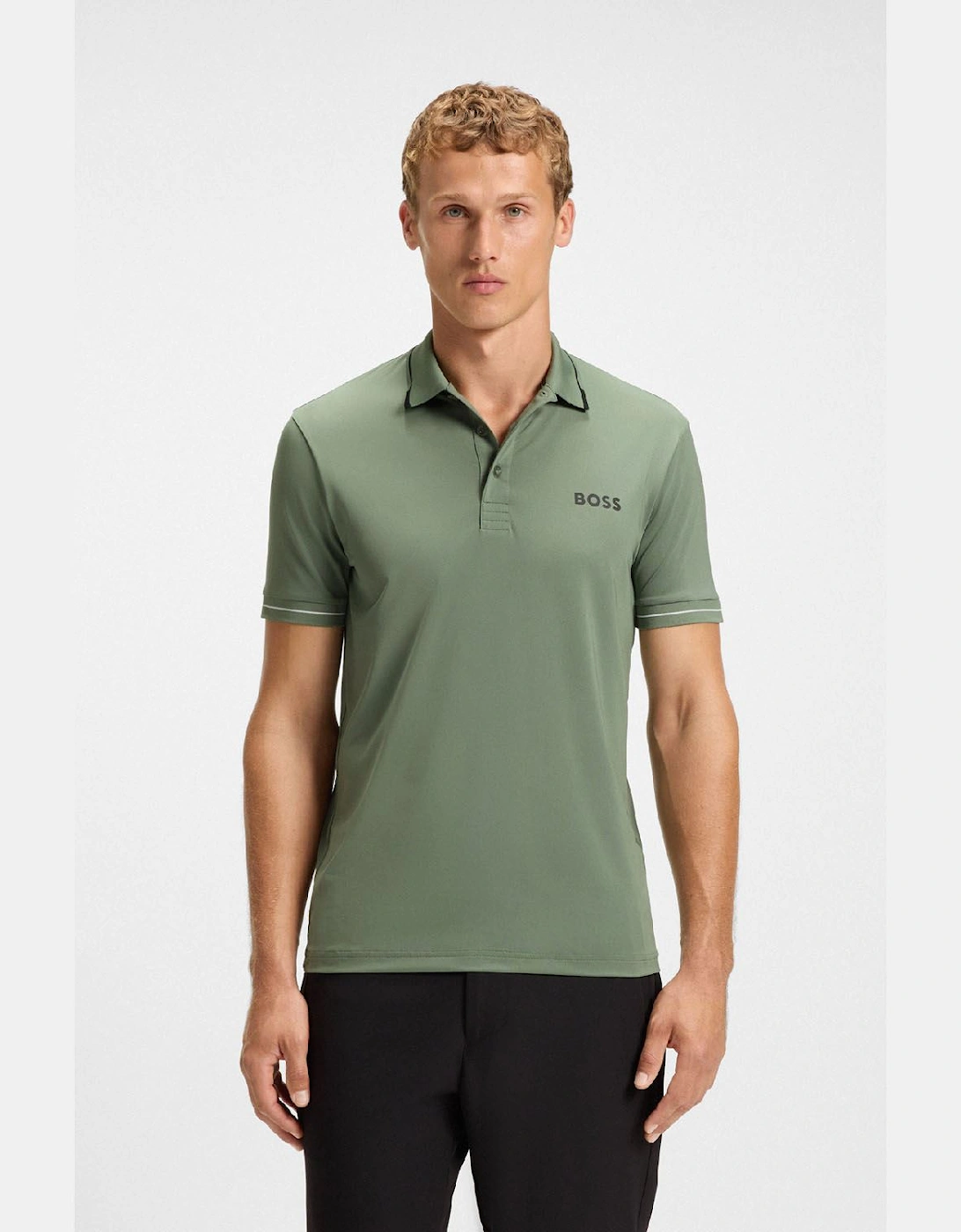 Paul Pro Contrast Logo Slim-Fit Polo Shirt