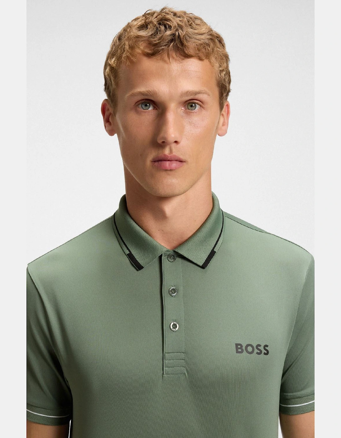 Paul Pro Contrast Logo Slim-Fit Polo Shirt