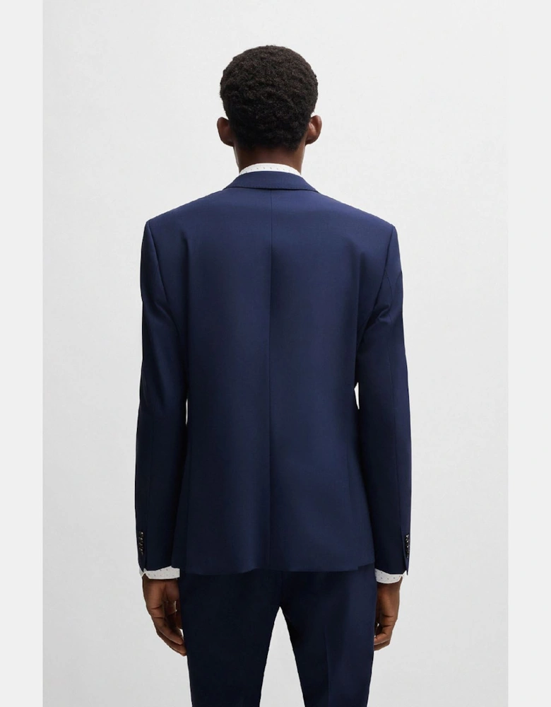 H-Huge-MM-224 Slim-Fit Jacket in Stretch Wool