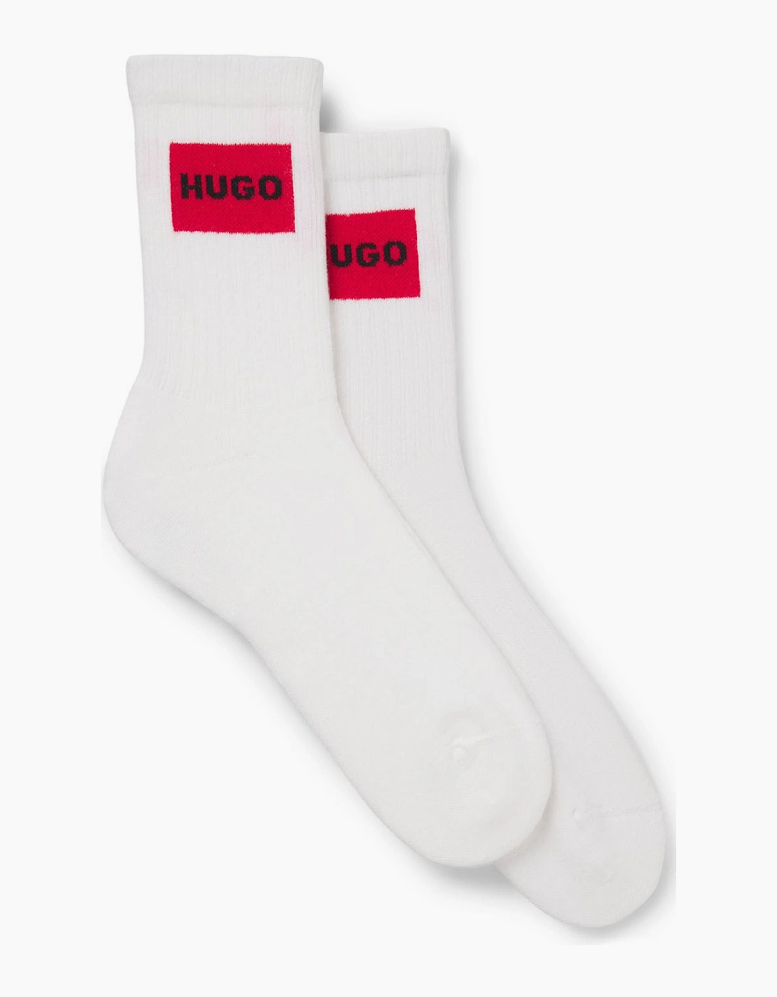 2 Pack of Red Logo Socks