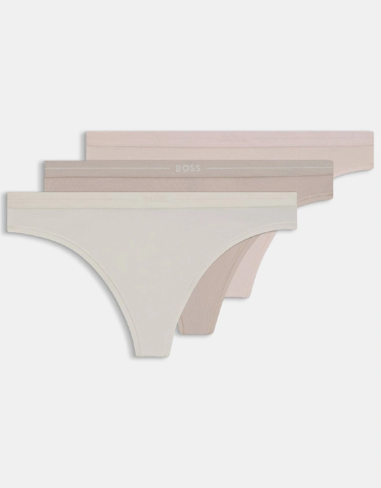 3 Pack of Logo Waistband Thongs