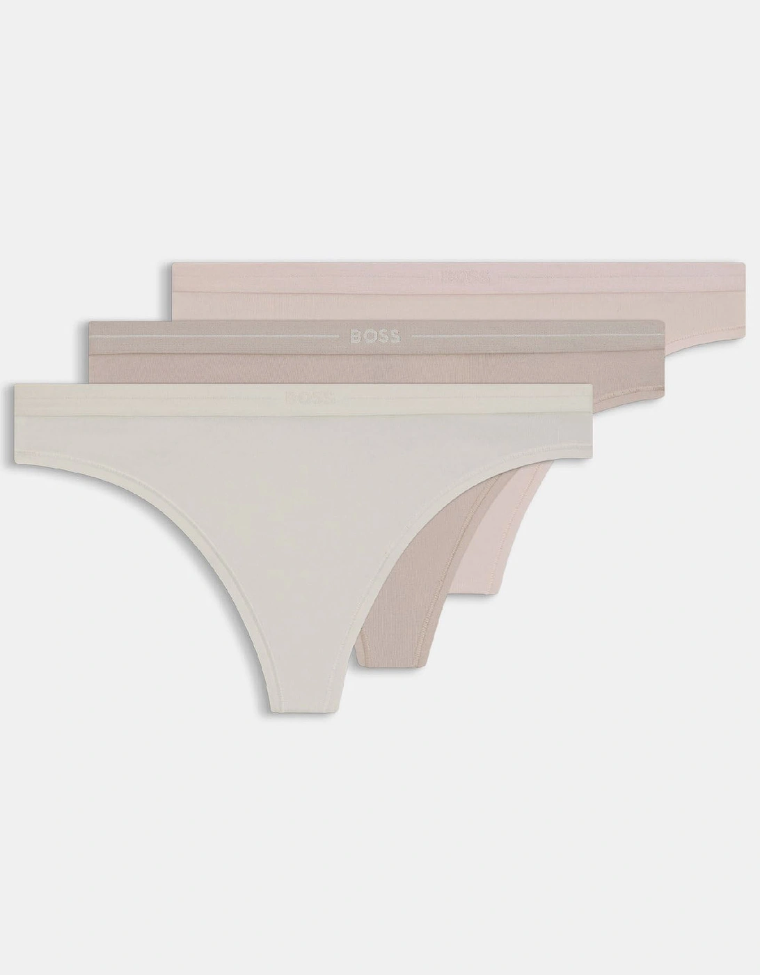 3 Pack of Logo Waistband Thongs, 7 of 6
