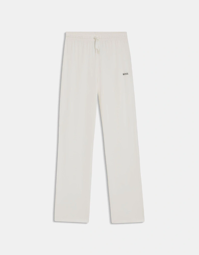Stretch Cotton Pyjama Bottoms with Logo Detail