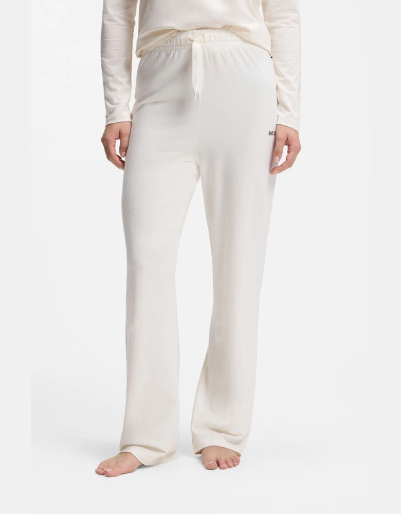 Stretch Cotton Pyjama Bottoms with Logo Detail