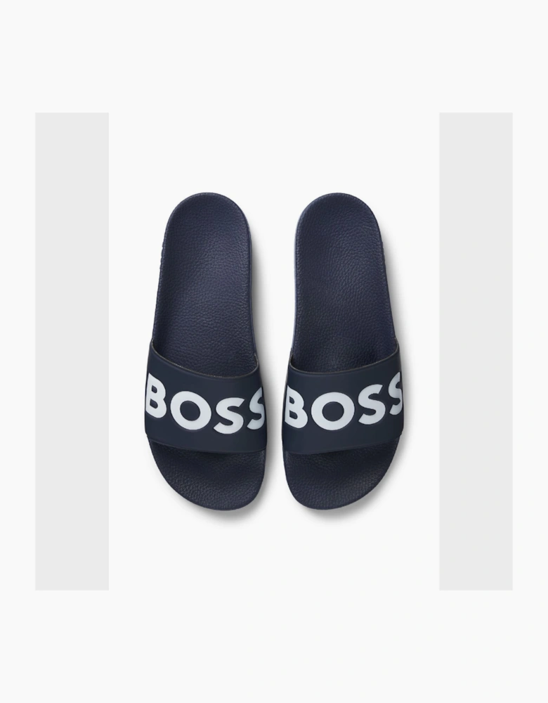 Aryeh Italian Made Slides with Large Logo Detail