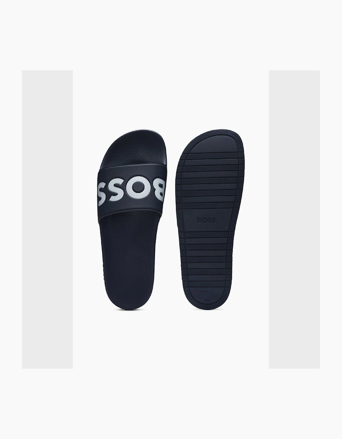 Aryeh Italian Made Slides with Large Logo Detail