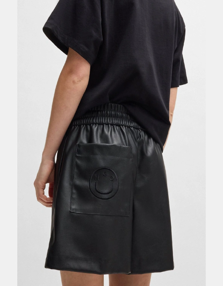 Henuka-1 B Faux Leather Shorts