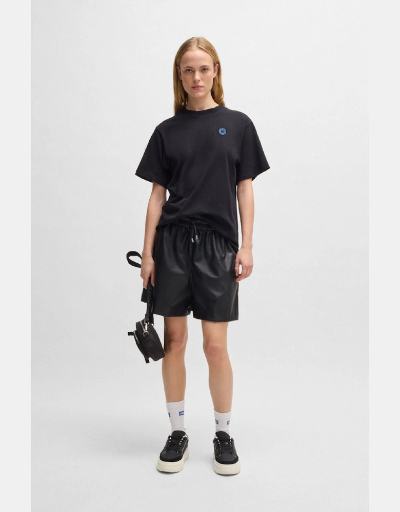 Henuka-1 B Faux Leather Shorts